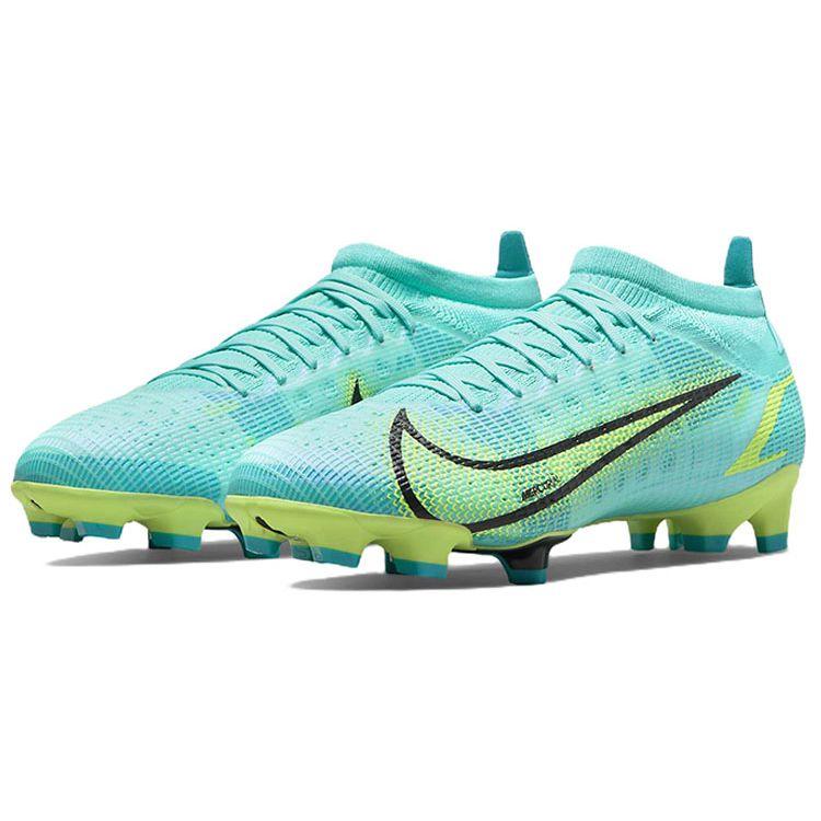 Nike Mercurial Vapor 14 Pro FG Dynamic Turquoise Lime Glow Men Sneakers Blue CU5693-403