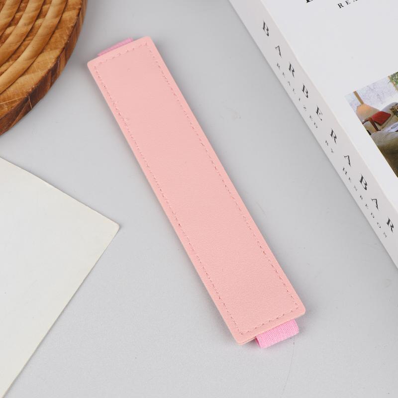 Pu Leather Elastic Notebook Band Holders Adjustable Pen Sleeve Pencil Pouch Holder Strap For Notebook Binder