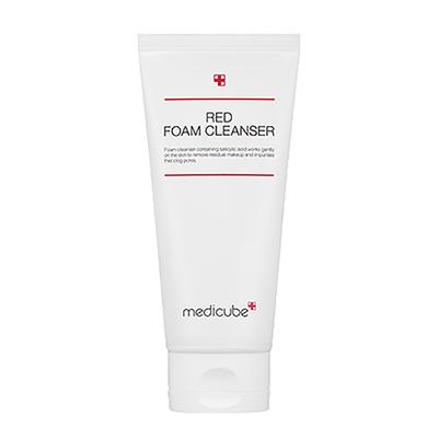 Red Acne Foam Cleanser 120ml - Acne Deep Cleansing Sebum Control, Korean