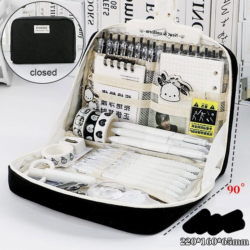 Pouzdro na tužku Kawaii Velkokapacitní taška Pouzdro Box pro dívky Japonské Korejské Školy Kancelářské potřeby