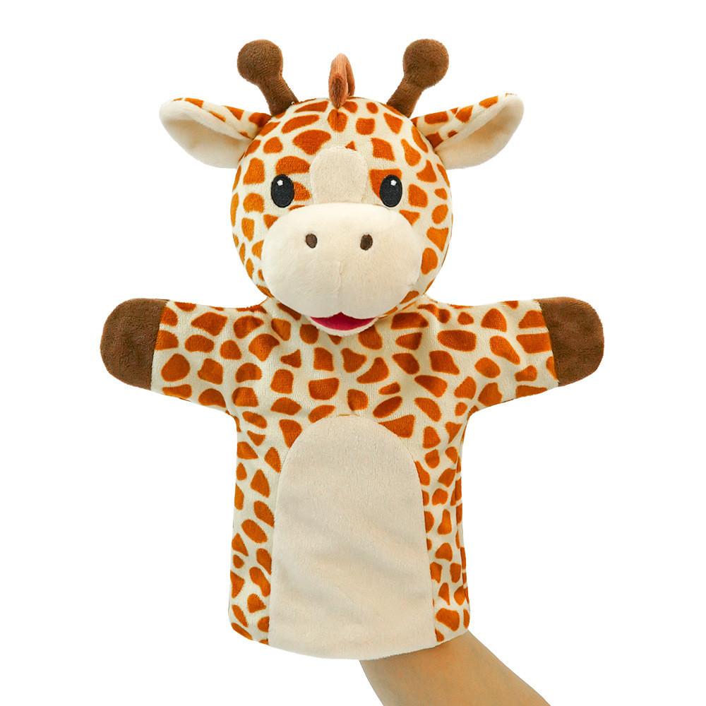 Hand Puppet Toy For Kids With Plush Animal Design Soft Watermelon Microfiber For Educational Play