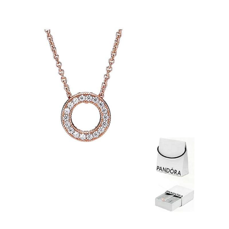 Pandora Synthetic Cubic Zirconia Necklaces Women`s