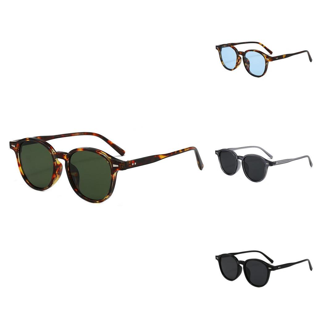 Vintage Round Sunglasses For Men And Women With Uv400 Protection And Gray Lenses For Outdoor Activities