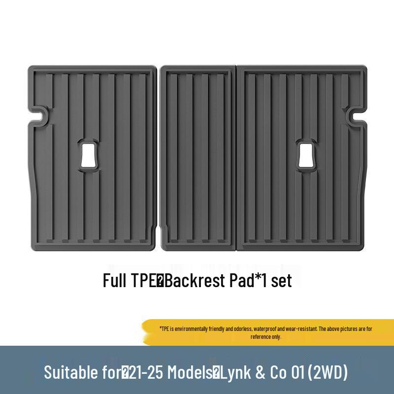 Durable TPE Floor & Trunk Mats for 21-25 Lynk & Co 01 Two-Wheel Drive, includes Backrest Mat