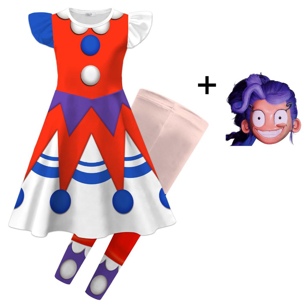 2026 New Play Time Lily Cosplay Costume for Girls Funny Game Bobi 5 Dress Up Set Halloween Carnival Fancy Dress Outfit for Kids