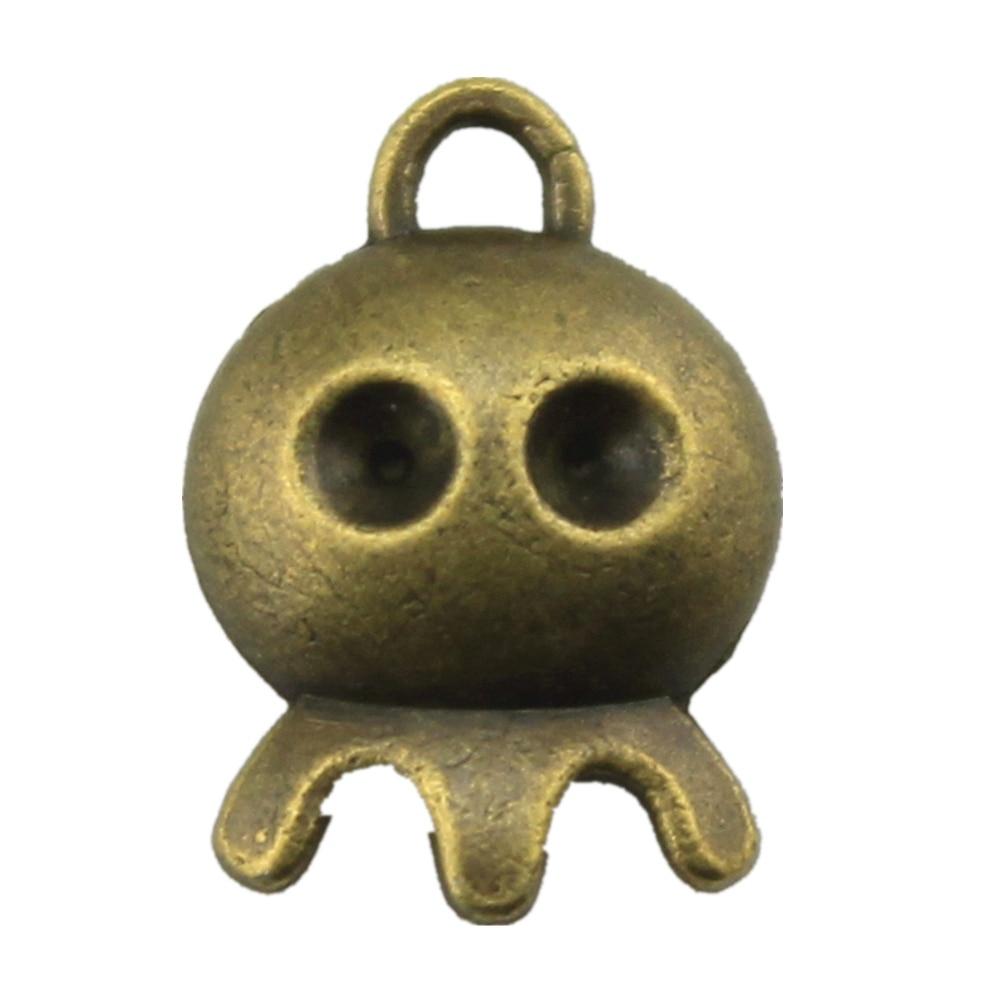 

20шт Хэллоуин Призрак Чары Чары Античная бронза Цвет цинковый сплав 14X10mm