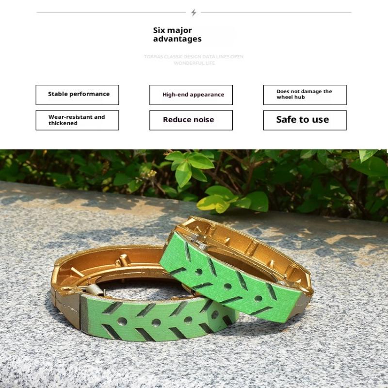 Motorcycles Brake Shoes Drum Brake Pad Block Cg125/110 Gs125/130 For Electric Scooter Moped Atv Wear-Resistant Replacement Parts