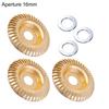 3Pcs Angle Grinder Polishing Pad, Wide Angle Grinder Compatible 4-4.5 Inch with Adapters, Curved Grooved Anti-Clog Teeth for Engraving Polishing
