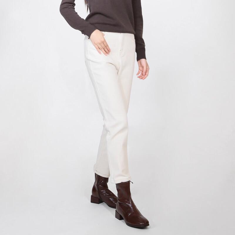 Sweet Basil Women's Straight-Leg Long Jeans