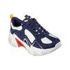 Skechers Stamina V3 Mecha Shoes Third Generation Synthetic Leather Lace-Up Low-Top Dad Shoes Women sneakers Blue Red 896212-NVRD