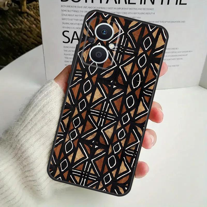 African Wax Print Design Case For OPPO Reno 13F 14F 12F 10 11 12 13 14 Pro 8T 7 8 Lite OPPO Find X6 X5 X8 X9 Pro Cover