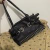 Spice Girl Carved Leather Buckle Bag Large Capacity PU Fashion Rivet Cool Handbags Oblique Straddle Portable Punk Tote Bags