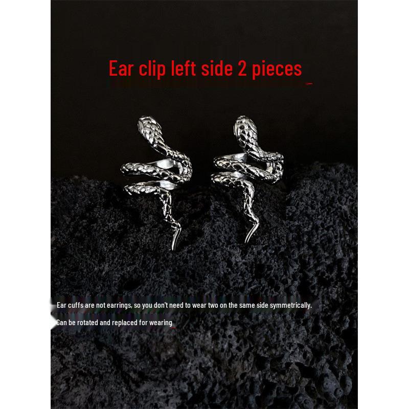 Trendy Snake Ear Cuff: Stylish, No-Piercing Jewelry for Fashionable Girls