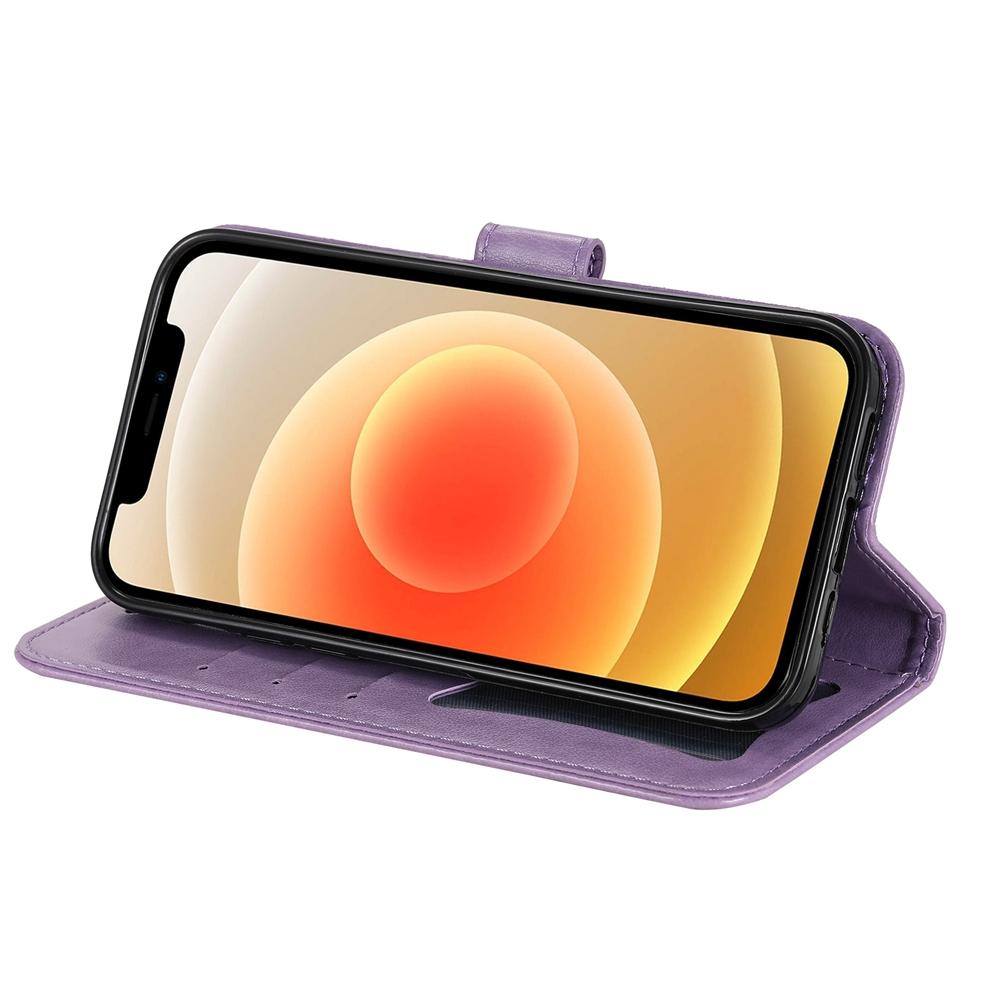 Magnetic Leather Wallet Flip Case for Samsung Galaxy S26 S25 S24 S23 S22 S21 Ultra Edge Plus FE | Embossed Flower | Premium Case