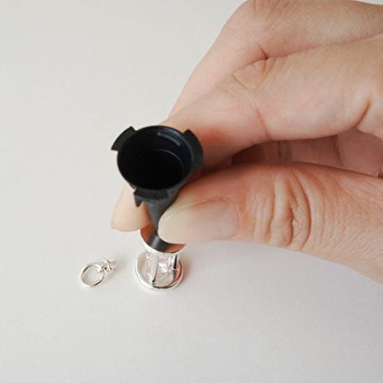 Ashes Pendant Hourglass Hourglass Silver 925 Handheld Memorial [Mirai Soso] K-202S