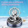 1 Car Mounted Solar Energy Aromatherapy Car Perfume Seat Accessories Car Ship Helmsman Rotating Perfume Car Air Freshener, Suitable For cars, Can