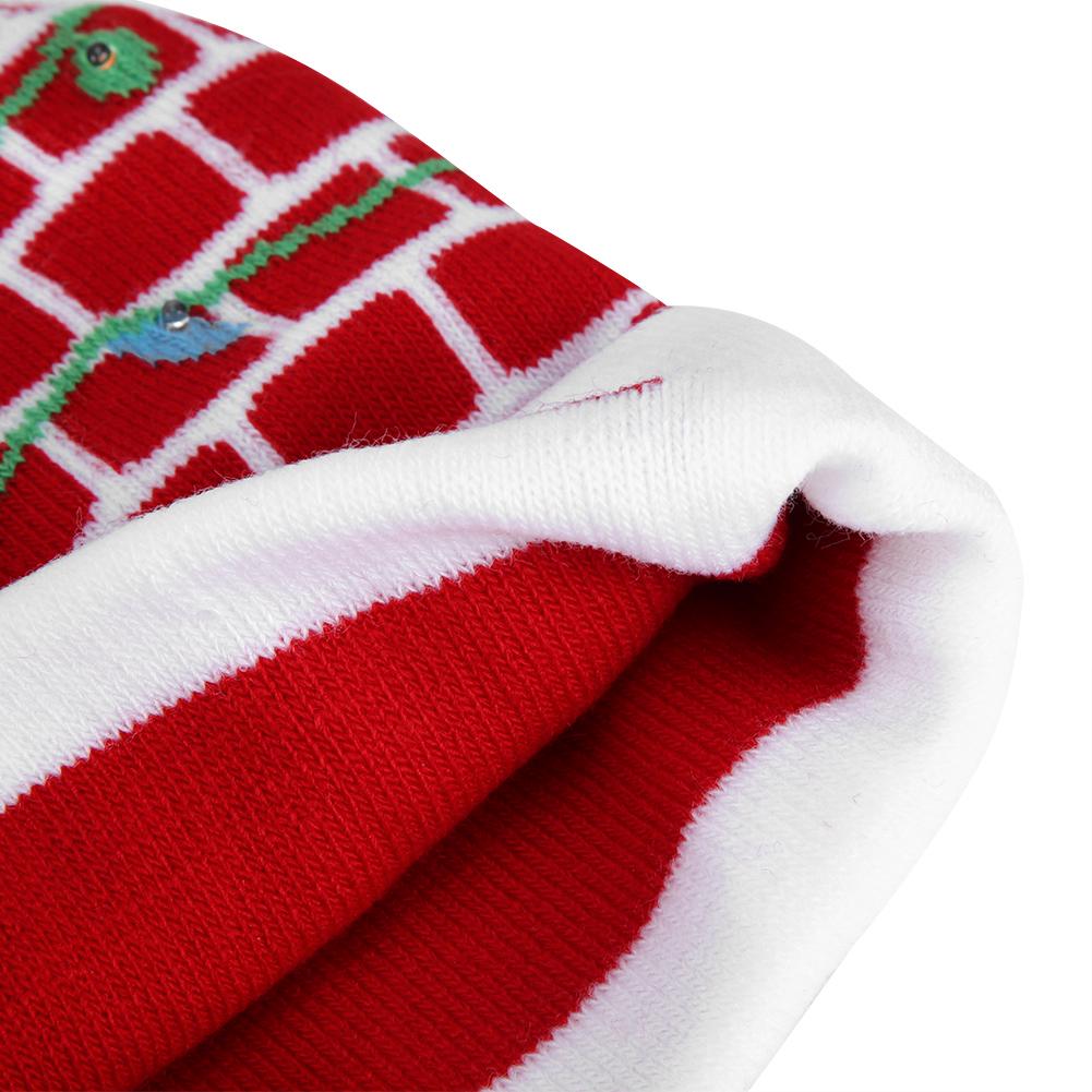 Christmas Knitted Soft Warm Winter Hat Light Hat for Children Adults Festivals Holiday Party