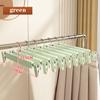 Home frosted plastic trouser rack strong seamless clip hangers to dry clothes