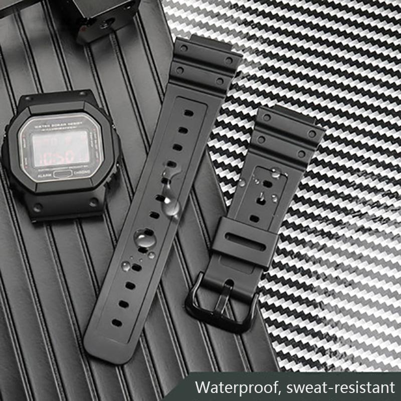 ONEResin Strap Watch Accessories for Casio G-SHOCK DW5600 G5600E GW-5000 GW- M5610 Sport Waterproof Silicone Watchband BraceletMN