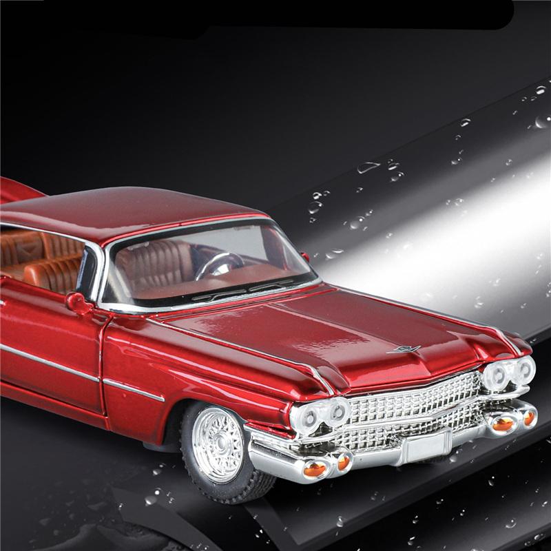 1/32 Eldorado Biarritz Série 62 Voiture de Sport en Alliage Modèle Moulé sous Pression Métal Véhicules Classiques Rétro Modèle de Voiture Son Lumière Jouet pour Enfants Cadeau