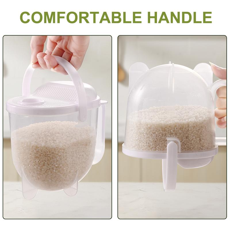 Scour Type Rice Washing Drain Basket Free Hand BPA Free Colander for Kitchen Camping Vegetable Fruit Rinsing