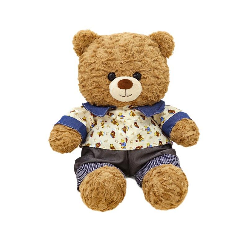 New Cute Teddy Bear Doll Bear Clothes Bear Doll Plush Toy Doll Girl Birthday Gift