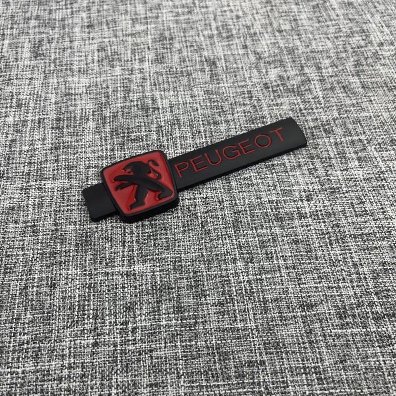 Peugeot car logo modification personalized 3D creative A Peugeot logo car sticker rear tail logo car decoration sticker metal