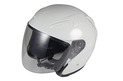Bike Parts Center Airform Jet Helmet, White, Medium, Size 57cm-58cm (722004...722005)