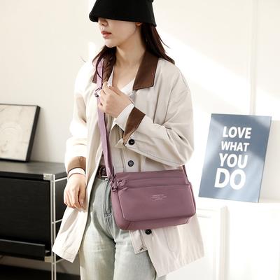 Women's Fashion Trend Shoulder Bag Anti-splashing Multi-layer Casual Messenger Bag
