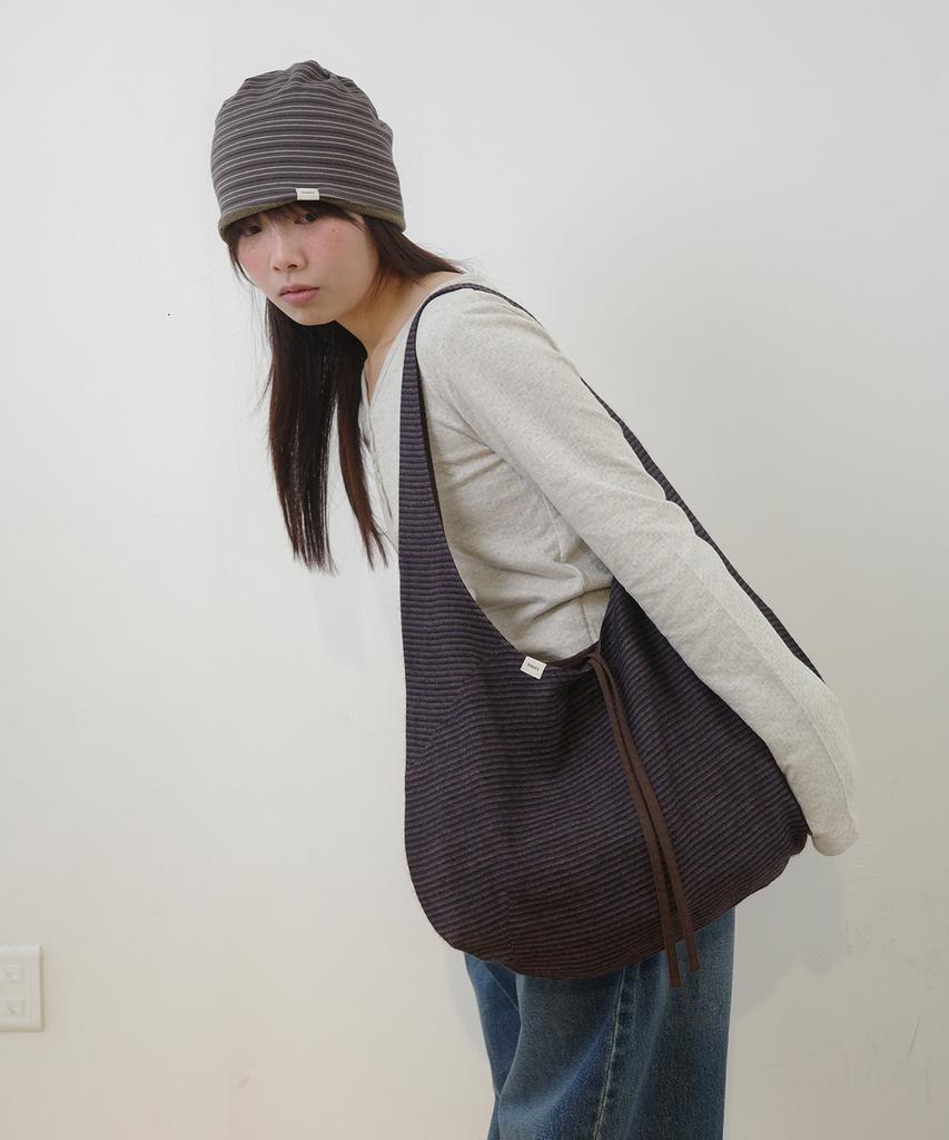 Naats Stripe Comfy Bag, Purple