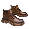Autumn winner new retro comfortable high top shoes fashionable versatile casual warm short boots Elegant minimalist men shoes