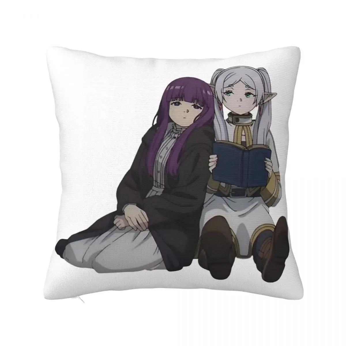 

Frieren Bootleg Design Aesthetic Pillowcase Polyester Cushion Cover Gift Throw Pillow Case Cover Living Room Dropshipping 66x66cm