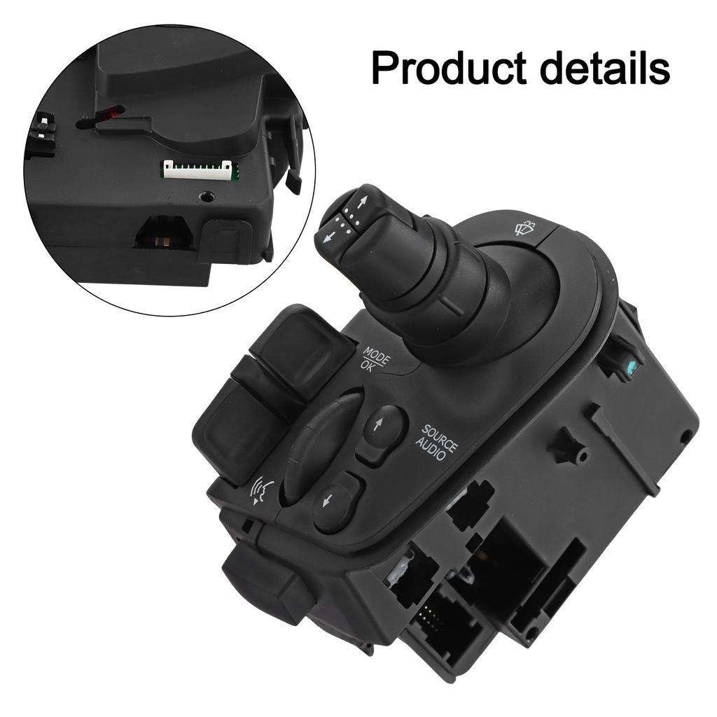 Black Wiper Switch Stalk Perfect Car Match Plastic Material Reliable Quality Stable Performance Easy Installation Process
