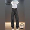 Women's High Waist Wide Leg Slim Overalls - 2024 Spring/Autumn Collection, Plus Size