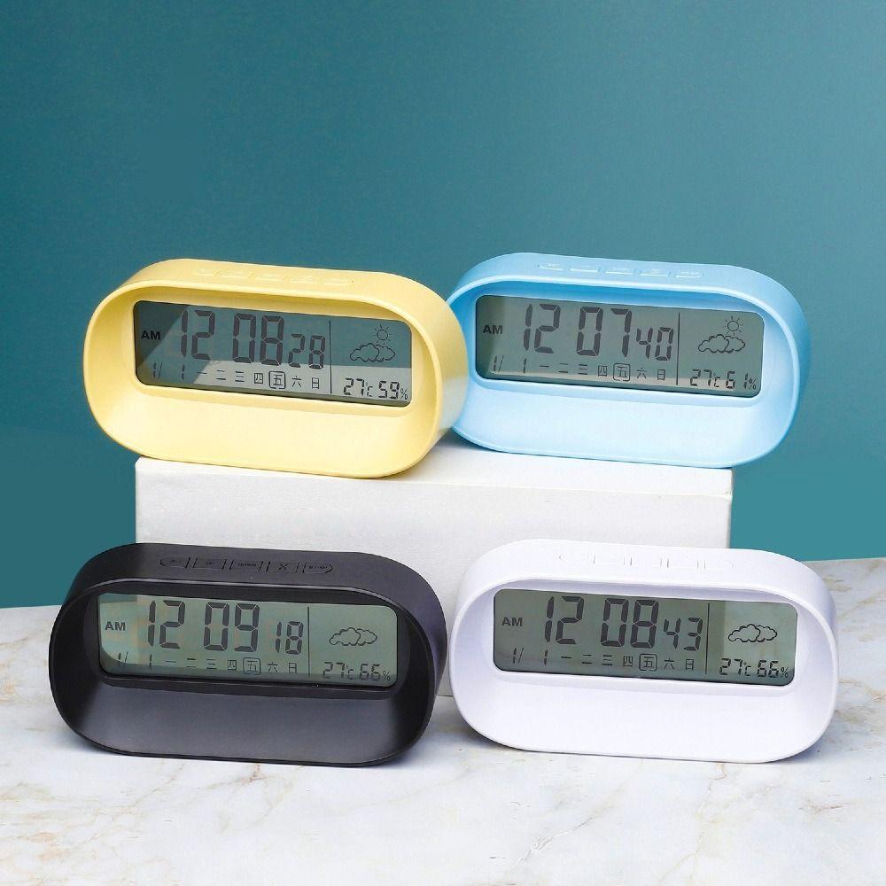 Mini Smart Digital Alarm Clock Plastic Timing Alarm Clock LED Digital Clock  Bedside Placement