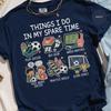 Funny Soccer T Shirt for Football Lovers, Things I Do In My Spare Time Tee