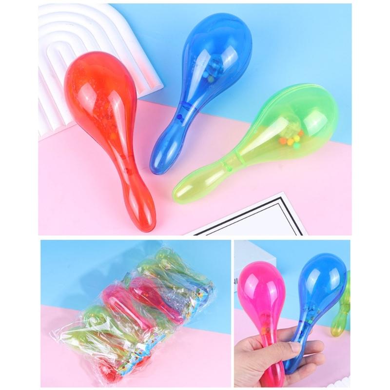 10PCS Plastic Blinking Light Up Maracas Safe Durable Noise Makers For Kids Adults Dance Performances