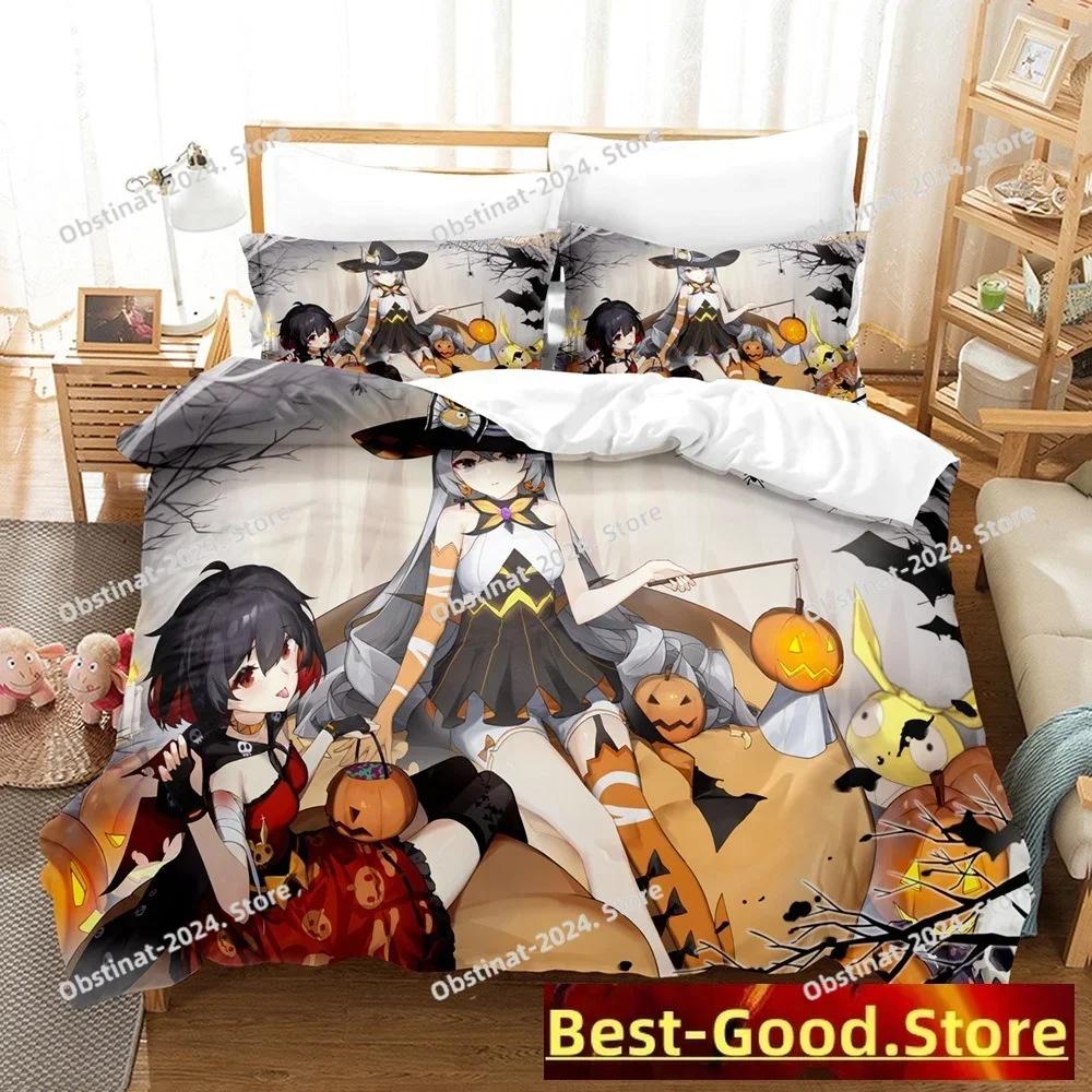 3D Print 2014 Honkai Impact 3 Bedding Set Single Twin Full Queen King Size Kawaii Boys Bed Set Teenager Bedroom Duvetcover Sets