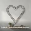 Beginner-Friendly Heart Wreath Frame | Decorative Iron Hoop, Versatile, Metal