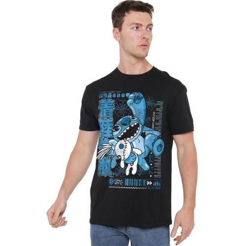 Lilo & Stitch Unisex Adult Manga Jump T-Shirt