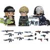 MOC UV Printing Military Building Blocks Accessories Soldier Figures  Special Forces Army Sniper Police Bricks Toy Children Gift