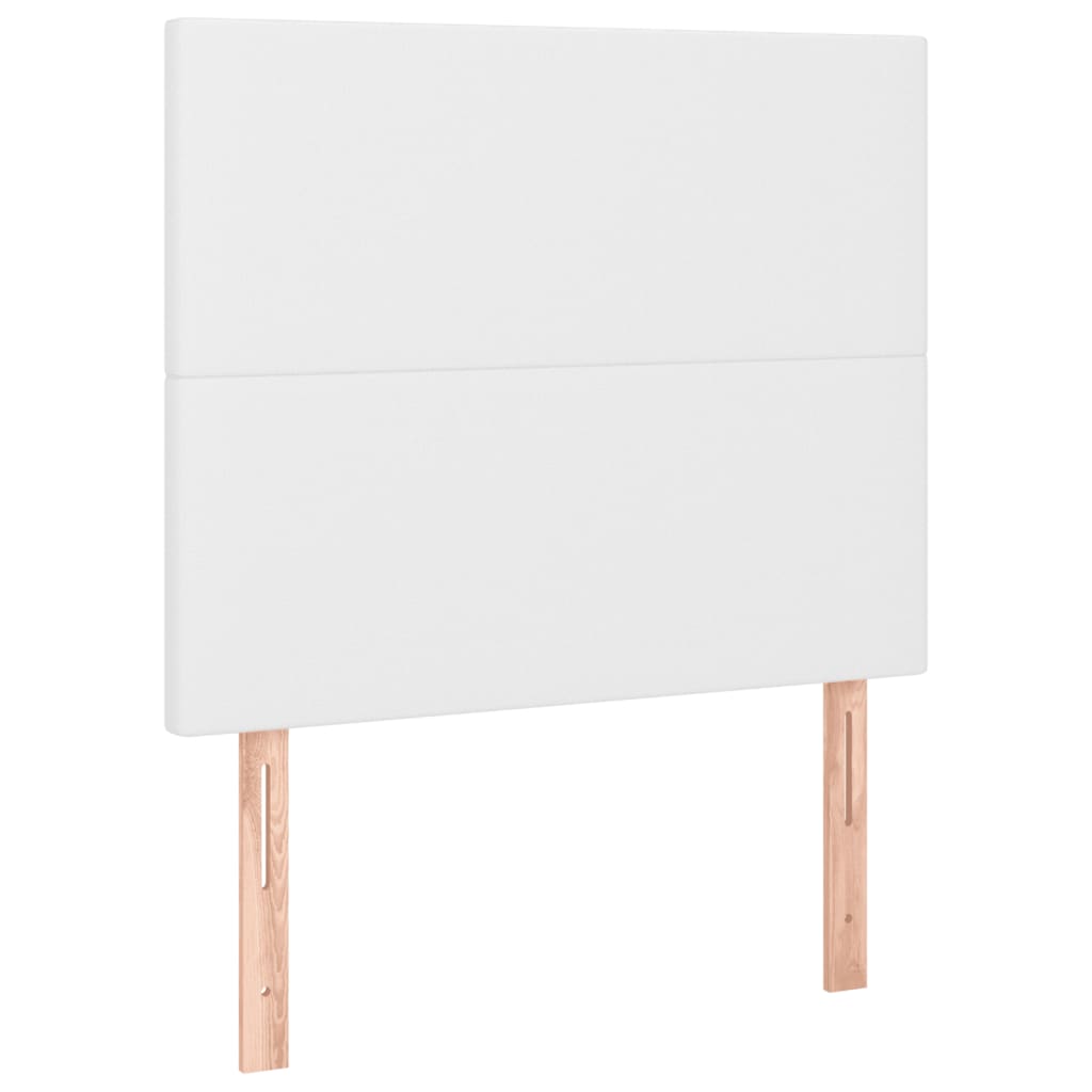 Bed Frame with Headboard White 120 x 200 cm Faux Leather