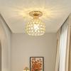 Modern Minimalist Crystal Bullseye Ceiling Light - Luxury Pendant for Living Room, Aisle, or Dining Area
