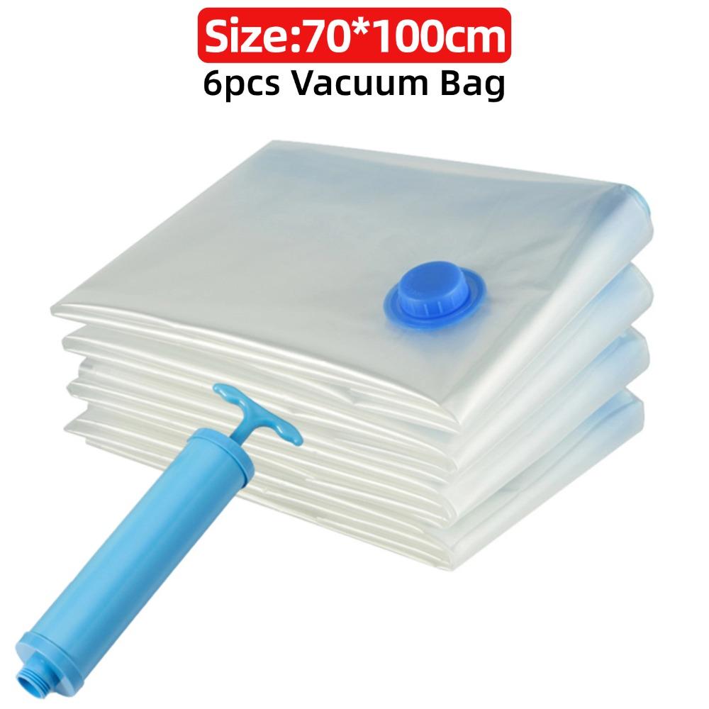 6/12PCS Vacuum Bag for Clothes Storing Dustproof Compression Sealer Bag Space Saving Blankets Clothes Pillows Storage Container