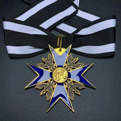 German Grand Black Hawk, Blue Knight Medal, Explosive Necklace Pendant, Enamel Medal