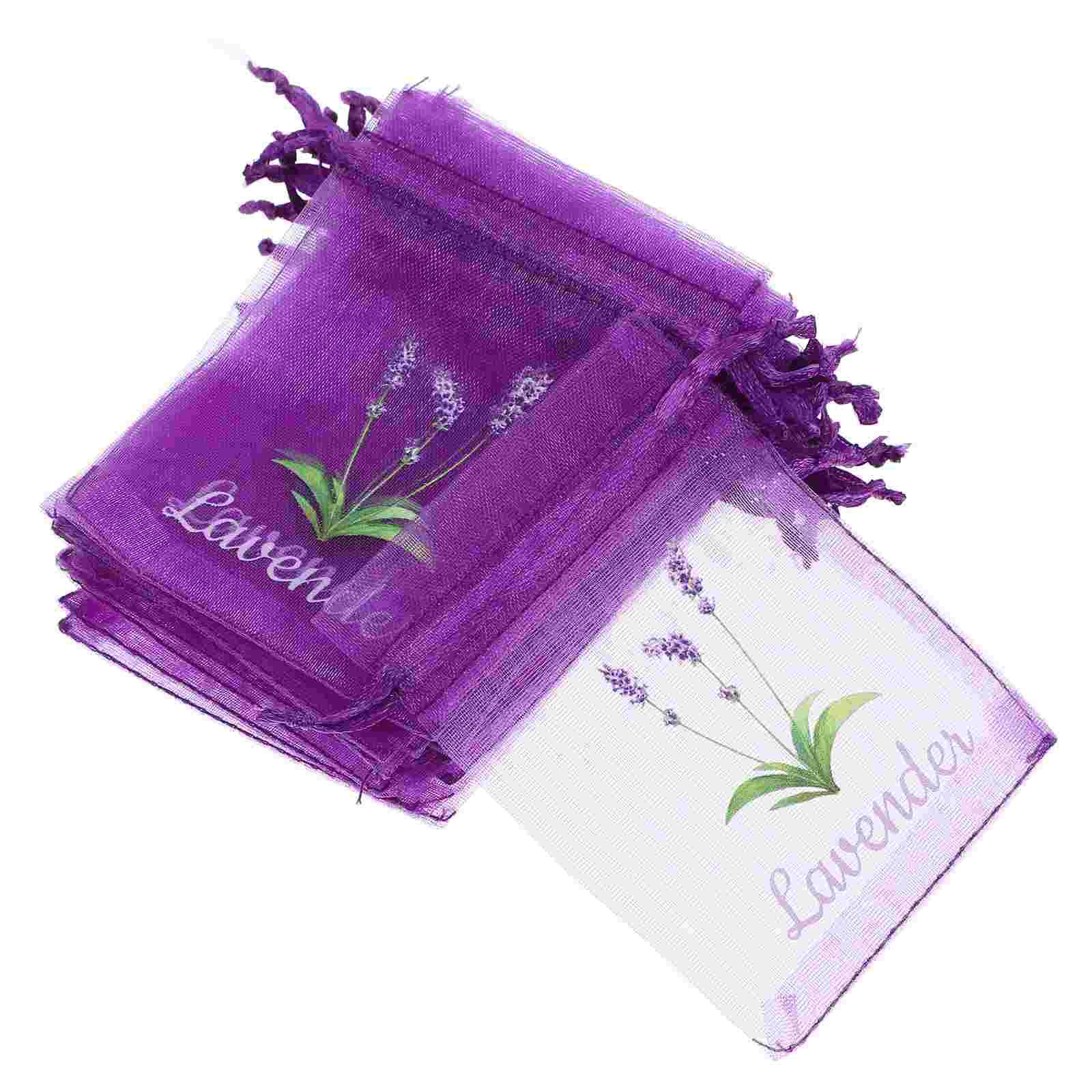 

20 Pcs Empty Sachet Bag Jewelry Pouches Sacks Dried Flower Storage Bags Lavender Container Embroidered Gauze Sachets
