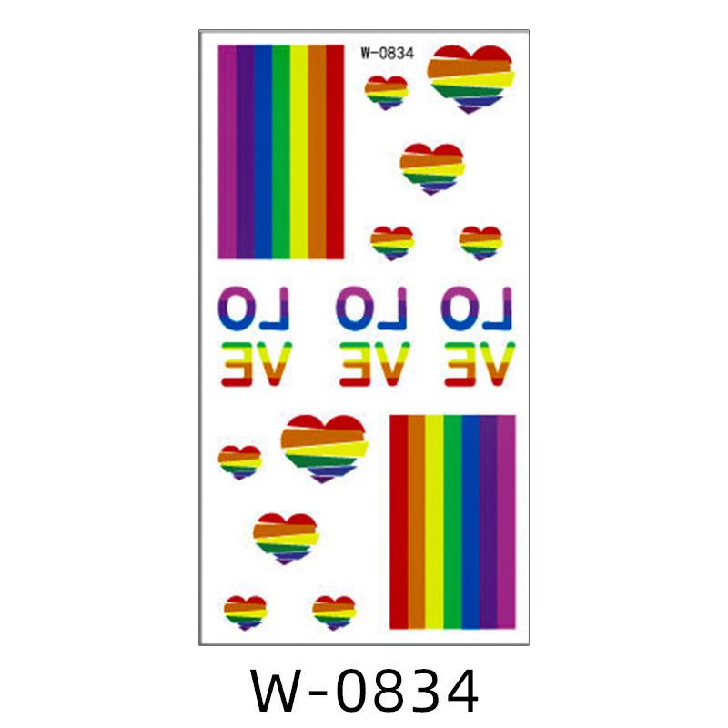 

Мультяшна тату-наклейка водостійка райдужного кольору, особистість, мила тату-наклейка, дитяче тимчасове тату 75 * 140MM (die)