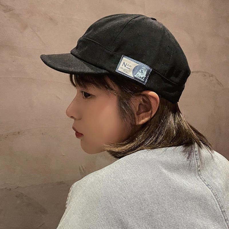 Japanese-Style Short-Brim Baseball Cap Summer Street Hip-Hop Versatile Cloth Label Cap For Casual Wear