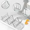 Stainless Steel Soap Holder Stainless Steel Drying Tray Sponge Drain Rack for Kitchen Sink Countertop Bathroom RV Brush