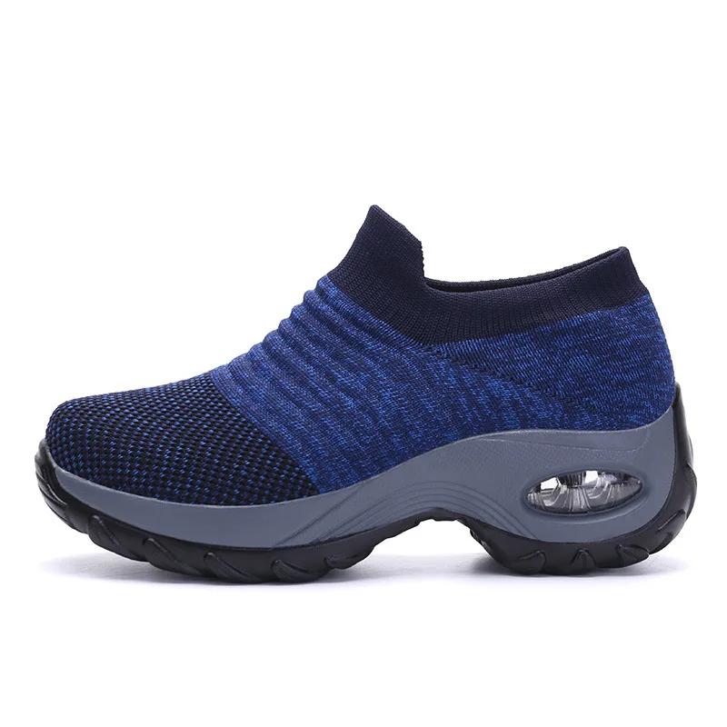 Fashion Summer Women Sneakers Fashion Slope Heel Casual Shoes Breathable Designer Lazy Loafers Lightweight Non Slip Single Shoes Women